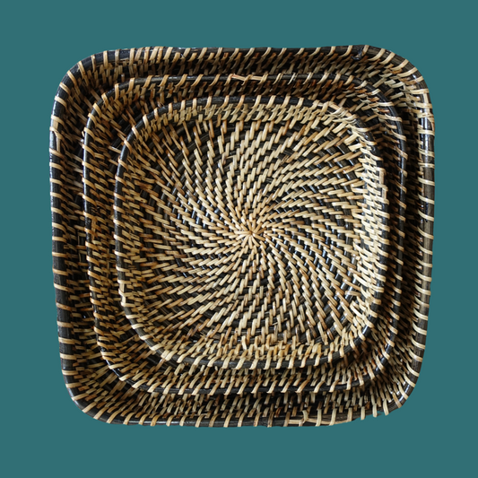 Buy Square Cane Tray Online - Chai Experience