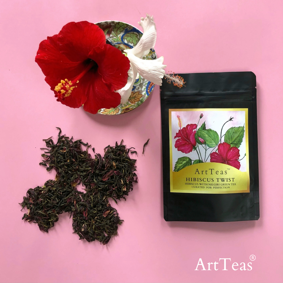 Buy Online: Hibiscus Green Tea (Loose Leaf) - Chai Experience