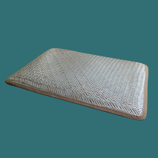 HANDMADE CANE TABLE MATS WITH BORDER FROM ASSAM
