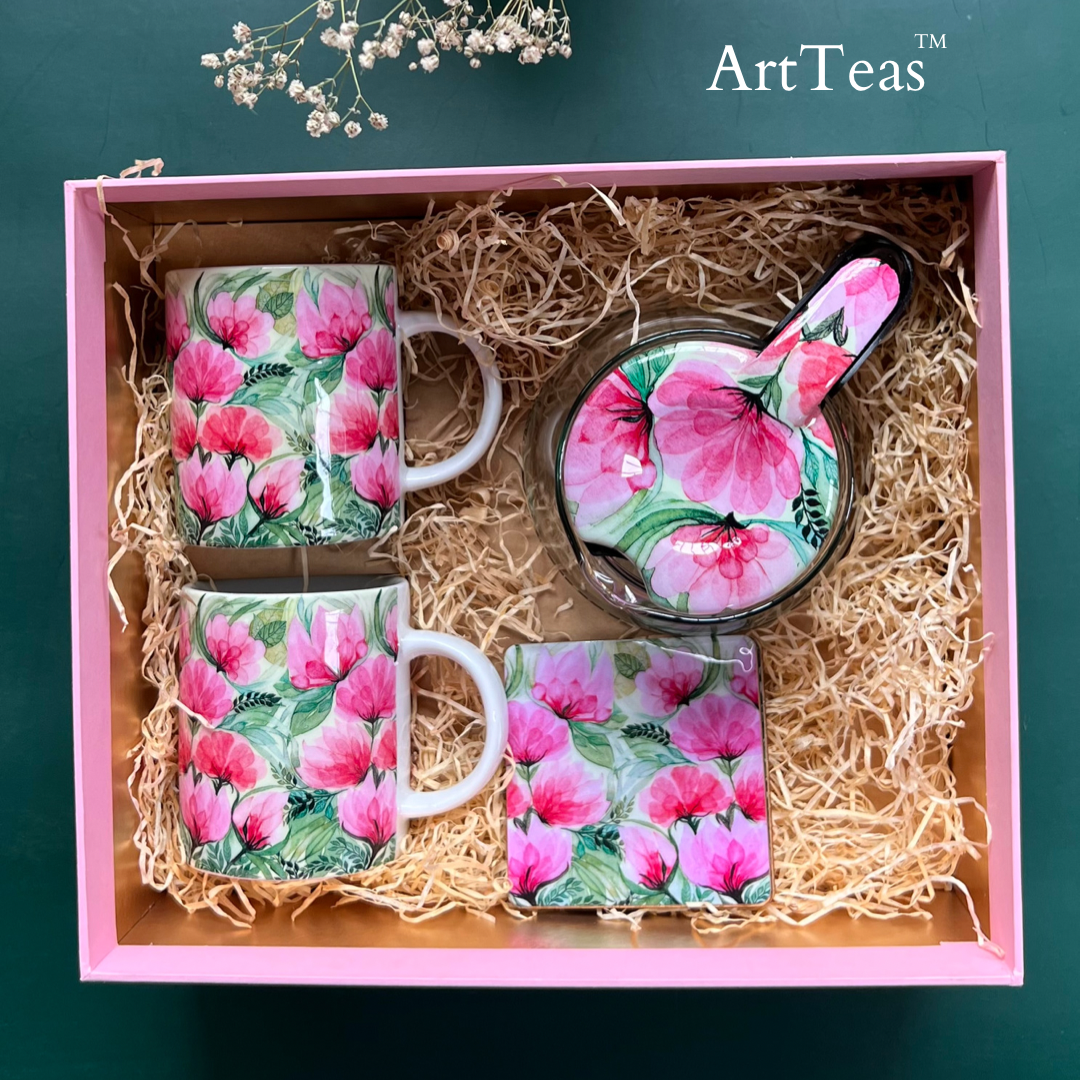 Buy Watercolor Teapot Set Online : Chai Experience